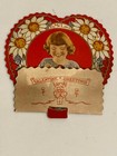 C  1935 Valentine s Day Honeycomb Die-cut Greeting Card Embossed