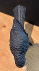 Vintage Cast Iron Bird Statue 5-1 2  Long Beautiful Detail Paperweight