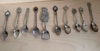 Vintage Souvenir Spoon Lot New Mexico Mt Rainier Chamonix Palm Beach 10pc