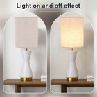 Beige Linen Tall Drum Lampshade  10  Top X 10  Bottom X 13  High Lamp Shade     