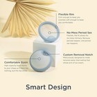 Flexible  Reusable Medical-grade Silicone  Wear 12 Hours  Removal Notch Duo 