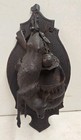 Antique German Black Forest Hand Carved Walnut Fruits Of The Hunt Wall Plaque