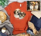 Personalized Pet Portrait Comfort Tee Custom Dog Cat Lover Gift Shirt