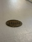 Vintage  property Of Ford Motor Co  140820  Brass Tag   Auto Factory