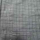 Vintage Viyella Mens Shirt Medium Gray Black Plaid Wool Blend Flannel Retro 90s