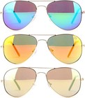 Classic Aviator Sunglasses Pilot Retro Eyewear Men Women Driving Color Uv 100 