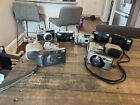 Vintage Lot Of 9 Film Camera For Repair Nikon Canon Olympus Minolta