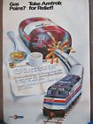 Rare 1970s Amtrak  gas Pains  Take Amtrak For Relief  Original Train Poster