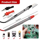 Digital Multimeter With Precision Sharp Leads  1000v 20a Clamp Tester  Probe    