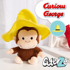 Curious George Cuteeze Monkey Stuffed Animal Plush Yellow Hat    