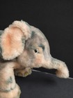 Steiff 7  Trampy Vintage Elephant Pink   Gray Mohair Plush Toy  No Tags