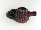 Vintage Transparent Purple Bunch Of Grapes Glass Decorative Bottle  6 l  No Cork