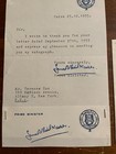 Gamal Nasser Autograph Signature 4 5x7 Typed Signed Letter Prime Minister Egypt