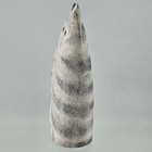 Wooden Wood Primitive Gray Tabby Cat Hand Painted Folk Art Figurine Ornament 4 