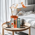 Decorative Vase Bookends For Shelves - Unique Book Holders For Heavy Books  C   