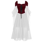 Women Witch Cosplay Costume Halloween Vintage Renaissance Medieval Gothic Dress