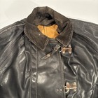 Vtg Firefighters Coat Janesville Apparel Wis Rubberized Black Trench Coat 46 187