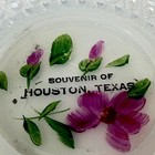 Houston Tx Texas Antique Depression Glass Souvenir Trinket Ribbon Dish