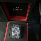 Tissot Men s Quartz Chronograph 40mm Black Dial Ss Bracelet 100m Box Papers