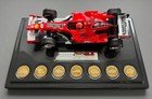 Michael Schumacher Genuine Hand Signed 1 18 Ferrari 248 Gpl Coa 7 Gold Coins