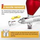 Sj83 Airbrush  Self-centring Plug-in Nozzle   0 2  0 3   0 5mm Nozzle Sets
