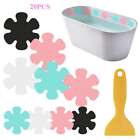 20 40 Non-slip Flower Safety Treads Applique Stickers Mat Bath Strips Tub Shower