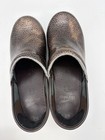 Dansko Professional Clogs Women s Size 37 Brown Crackle Leather Slip On Shoes