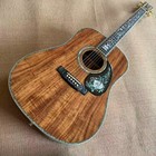 All High-quality Koa Acoustic Guitars  With Abalone And Shell Bindings