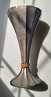 Vintage Silverplate Dodecagon 12 Sided 10    Footed Art Deco Style Vase