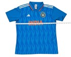 Adidas India Cricket National Team Jersey Shirt Blue Men s Size Xl Nwt