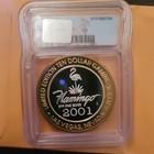 Flamingo Hilton 1946  10 Casino Gaming Token  999 Silver Ltd Edition Icg -ms 69