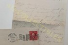 Antique Ephemera Mailed Letter  Antique Letter 1902 Handwritten Script