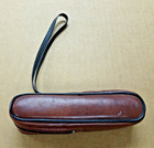 Vintage Brass   Leather 25x30mm Spyglass Monocular Telescope W  Case Made In Jap