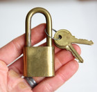 Antique Hurd Marine Padlock W  Key Vintage Boat Anchor Detroit Industrial Heavy