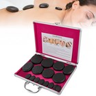 16pc Hot Massage Stone Volcanic Stones Kit Rock Spa Oiled Massage Machine   Box