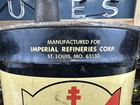 Vintage Imperial Motor Oil 5 Gallon Metal Can Display Collect Old Advertising