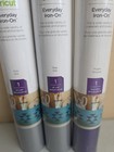 Cricut Strong Bond Everyday Iron-on Royal 2 Gray And 1 Purple  New Lot Of 3