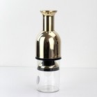 Eto Fitzpatrick Wine Decanter   Preserver Gold Mirrored Preserver - No Box