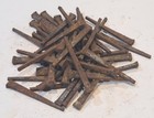 50 Antique 2-1 2  Square Cut Coffin Nails Rusty Patina Primitive Barn Find