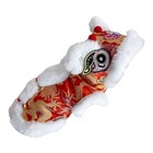 Chinese Lion Dance Dog Costume  2026 New Year Pet Lion Dance Coat Warm Clothes