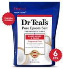 Dr Teal s Pure Epsom Salt Soak  Therapeutic  Fragrance Free  6 Lbs