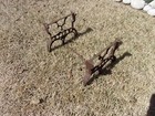 Antique White Cast Iron Table Base With Granite Top Coffee Table Size