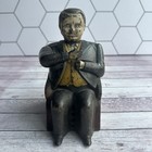 Antique J    E  Stevens Tammany Hall Boss Tweed Cast Iron Mechanical Bank 1873