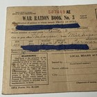 Vtg 1940s Cheboygan Michigan U s  Wwii War Ration Book 3 W Stamps