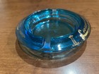 Vintage Vegas Blue Glass Landmark Hotel   Casino Ashtray - 1960s 70s