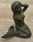 Vintage Cast Iron Mermaid Figurine
