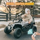 White 12v Kids Ride On Car Battery Power Electric Off-road Utv W remote Control