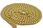 Men   s Pure 14k Yellow Gold 6 50mm Miami Cuban Link Chain 24  Necklace Box Lock