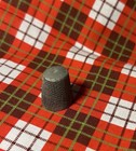 Vintage Pewter Thimble Grandmother Collectible   A52