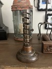 Antique Primitive 18th Century Iron Spiral Candle Holder 